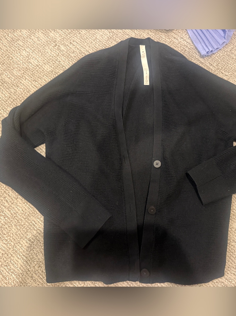 lululemon athletica Black Button-Front Women's Cardigan